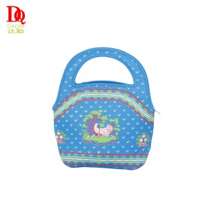 네오프렌 절연 방수 휴대용 패션 런치 백 여자 학생